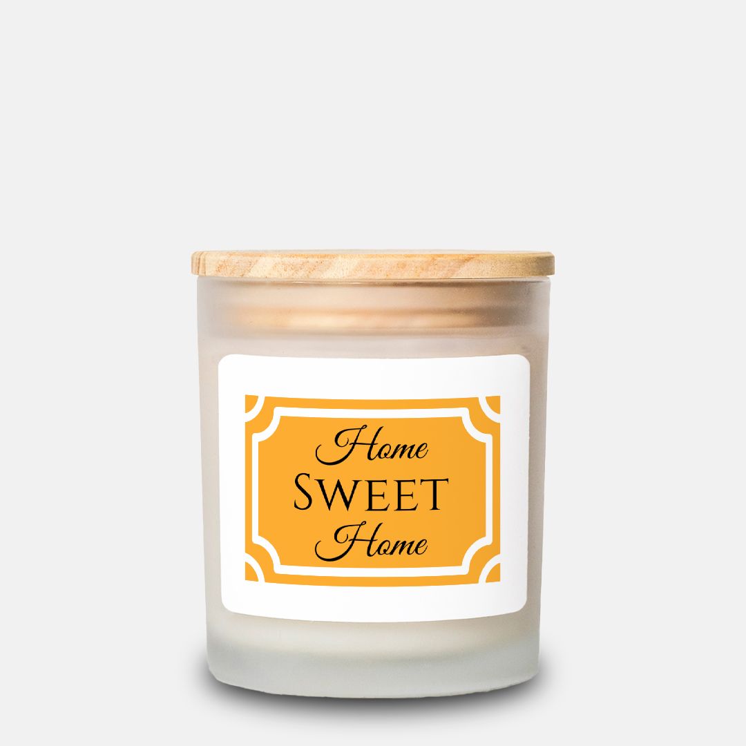 Hand-Poured Frosted Glass Candle | Closing Gift | 11 oz